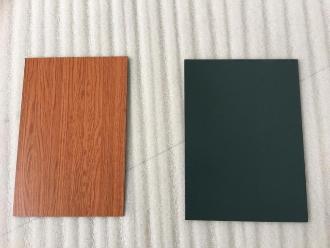 나무로 되는 색깔 알루미늄 샌드위치 패널, 고강도 알루미늄에 의하여 박판으로 만들어지는 패널 
